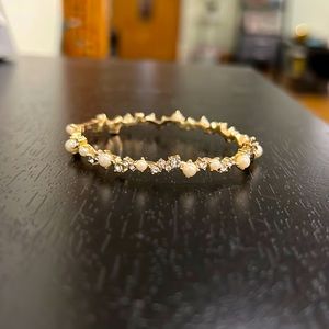 Banana Republic Bangle with pearls and diamonds